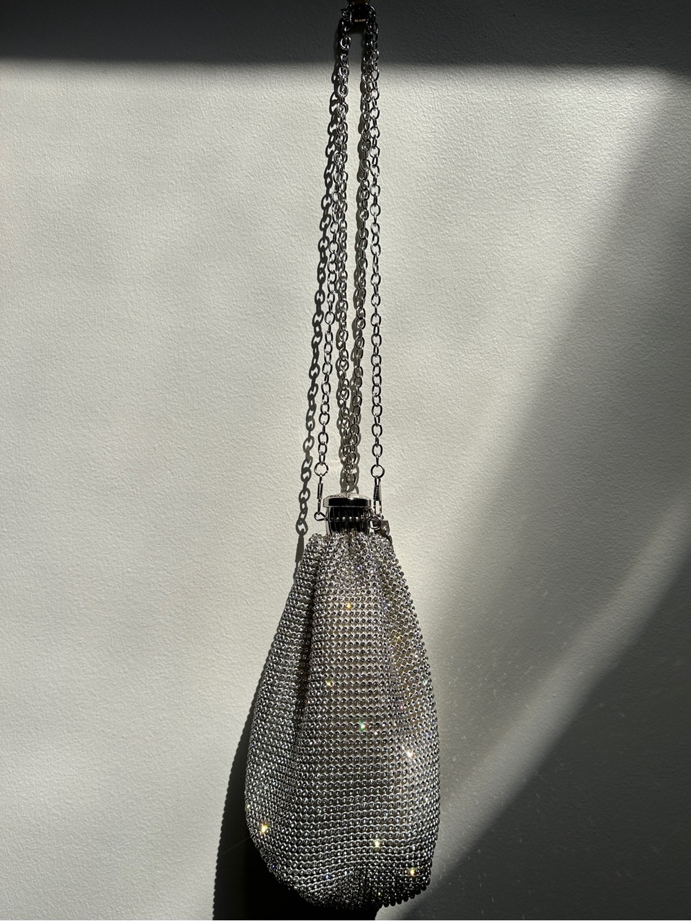 Rotate - Rhinestone Mesh Evening Bag